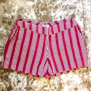 🌸3/$30🌸 Crown & Ivy pink/white stripe seersucker shorts